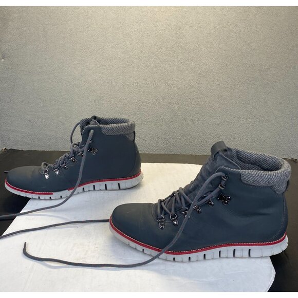 Men's Size 12M  Cole Haan Zerogrand Water Resistant Gray Hiking Boot C27842 - Picture 1 of 16